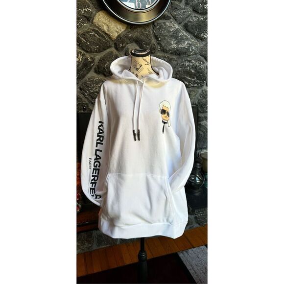 Karl Lagerfeld Logo Pullover Hoodie XXL NWT - Picture 1 of 13